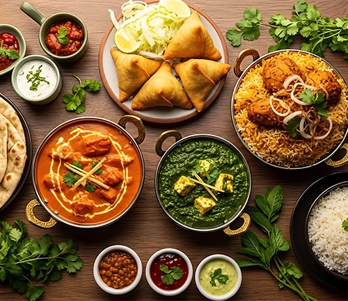 Aromatic hyderabadi chicken biryani with rich spices at best indian food in singapore Haldi Mexicana